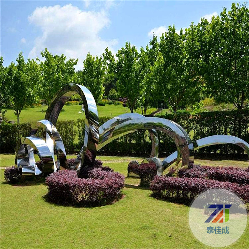 不銹鋼雕塑定制大型鐵藝圓環(huán)金屬戶(hù)外學(xué)校園林發(fā)光景觀(guān)裝飾品擺件