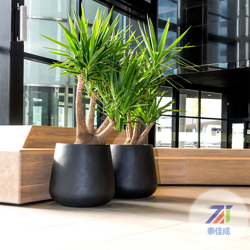 玻璃鋼卡通動物雕塑進入山西太原中學讓校園充滿童趣