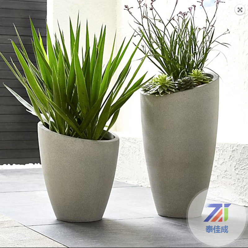 玻璃鋼電鍍組合花盆裝飾遼寧錦州中心商場(chǎng)