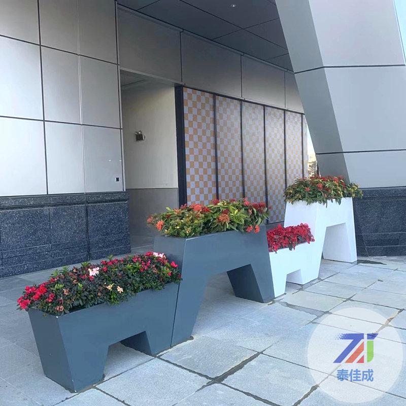 深圳玻璃鋼花盆定制提升河北滄州街道景觀工程