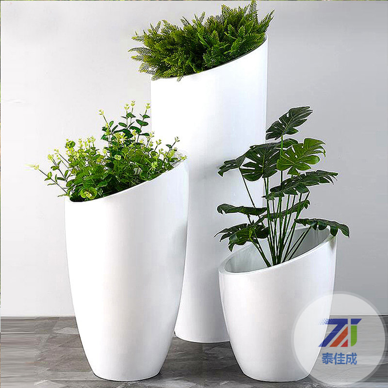 異形玻璃鋼花盆完美適用遼寧鞍山商場任意位置擺放